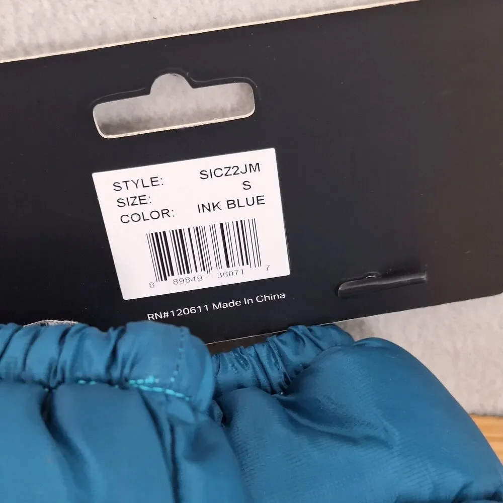 Stoic Primaloft Insulated Puffer Mittens Gloves Small Blue Water Resistant NWT